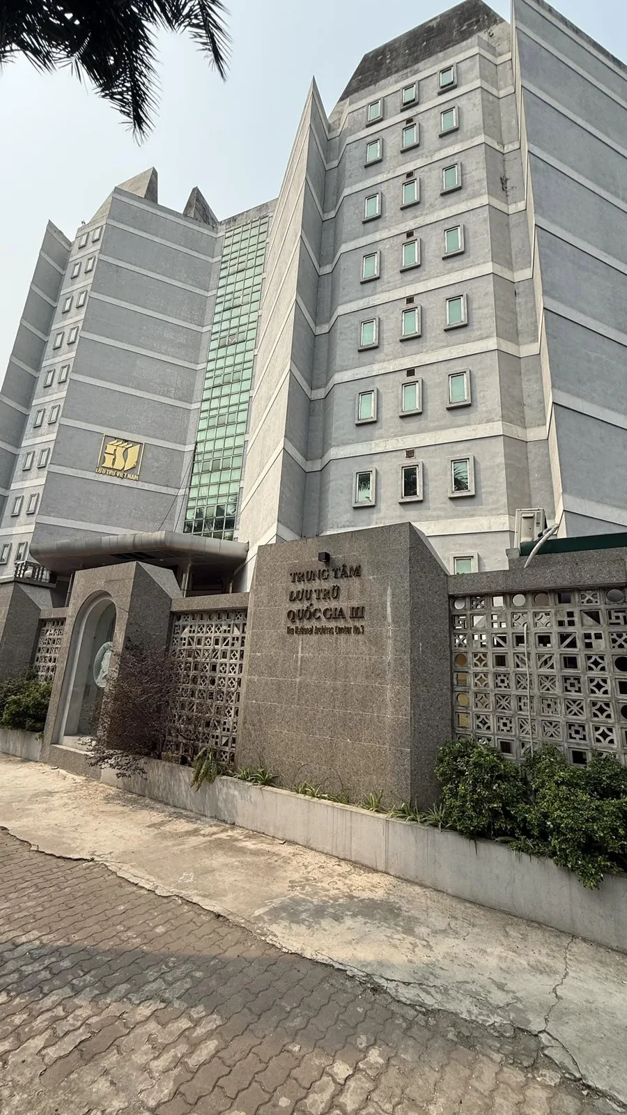 Zachary Tayler conducting research at National Archives Center III in Hanoi